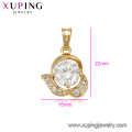 33265 Xuping vogue jewelry shop counter design images elegant gold filled pendant for wedding